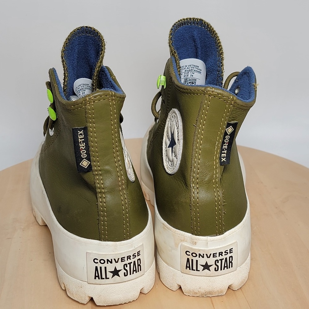 Converse Chuck Taylor All Star Lugged Hi Gore-Tex Womens Size 7 Green (Read) - Picture 5 of 10
